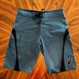 O'Neill Superfreak Blue/Black Board Shorts Swim Trunks Size 30